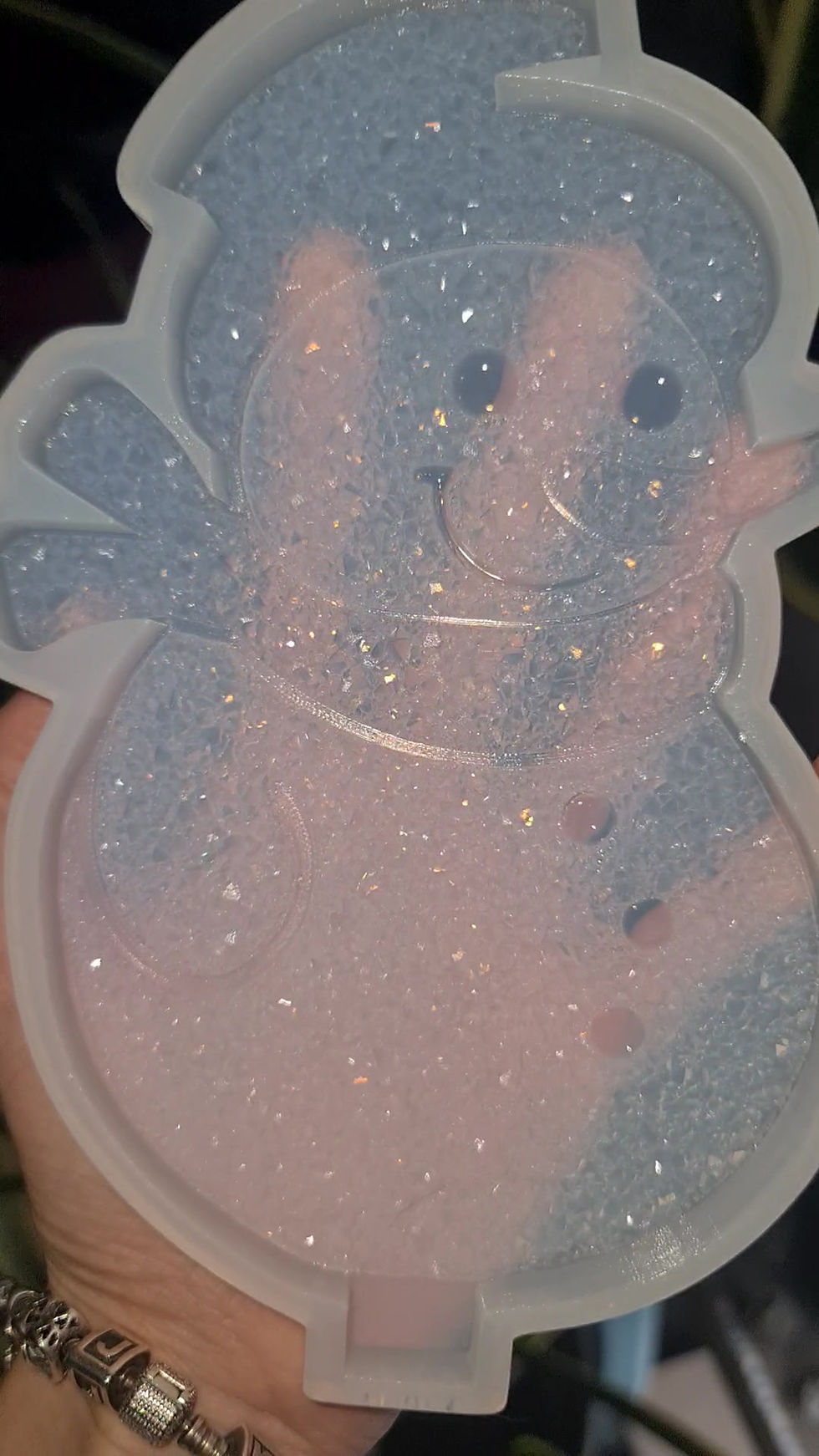 Miniature : Druzy snowman with base mold