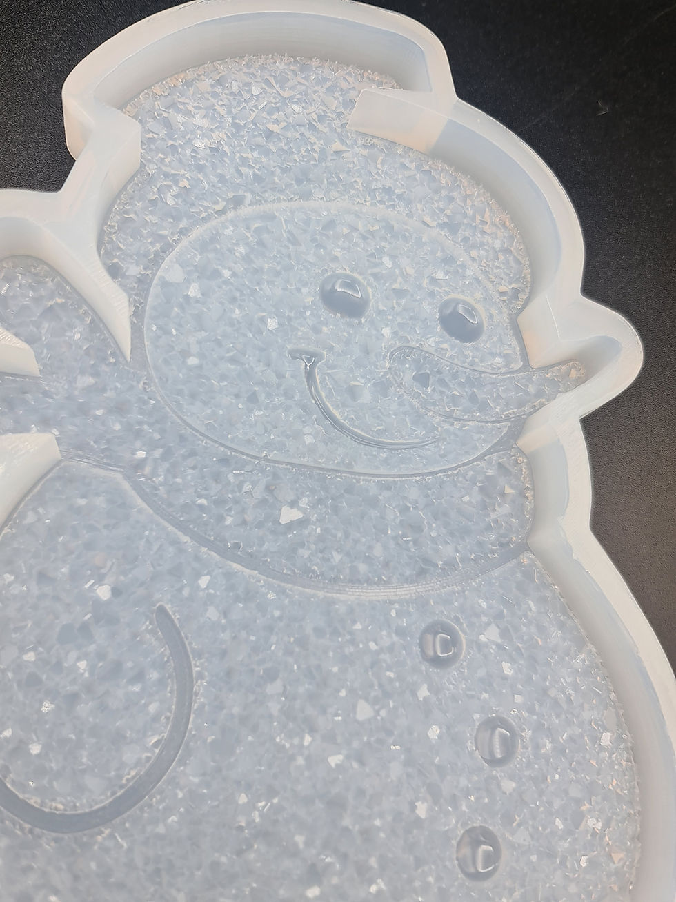 Miniature : Druzy snowman with base mold