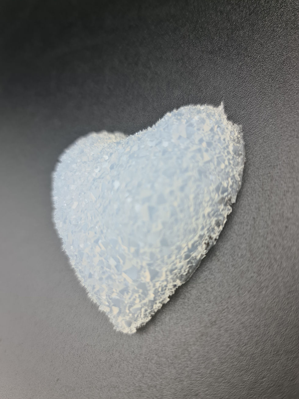 Miniature : 3D small druzy heart insert mold