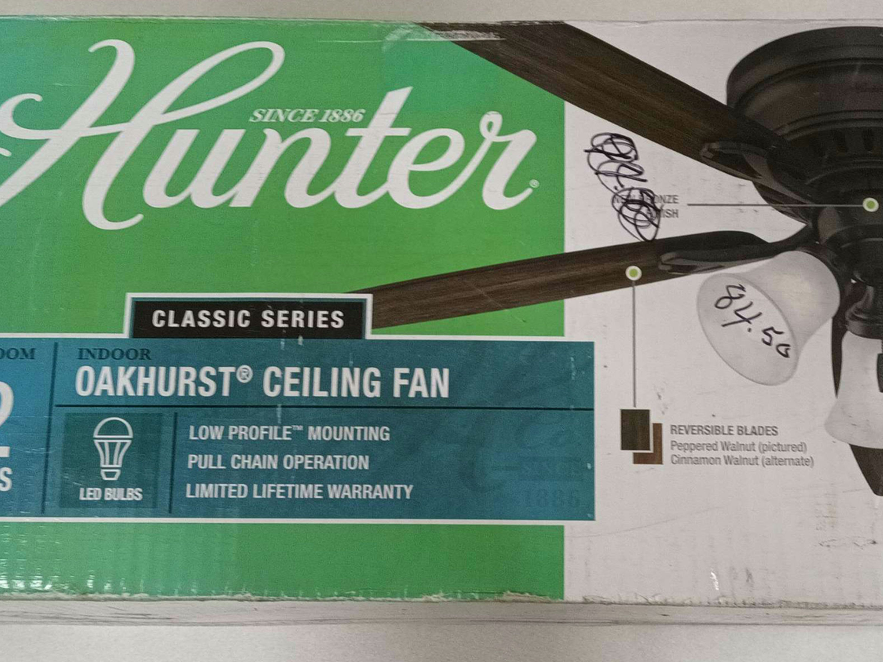Hunter Ceiling Fan Light