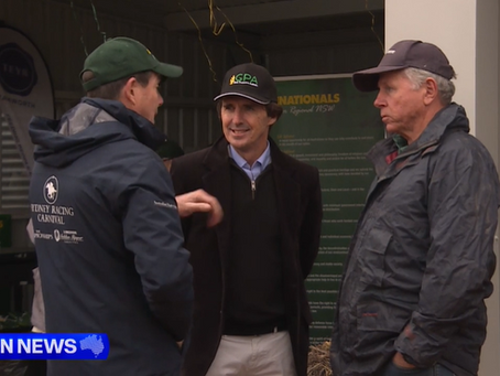 NBN NEWS | Pollies and cricket stars galore on a wet day two of AgQuip