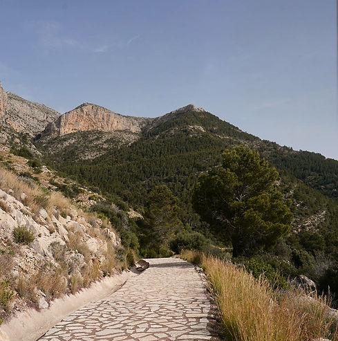 chemin vers le sommet du Montgo
