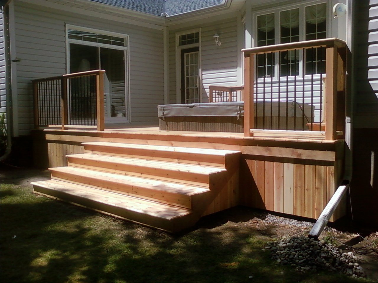 After, Hot Tub Set in Deck