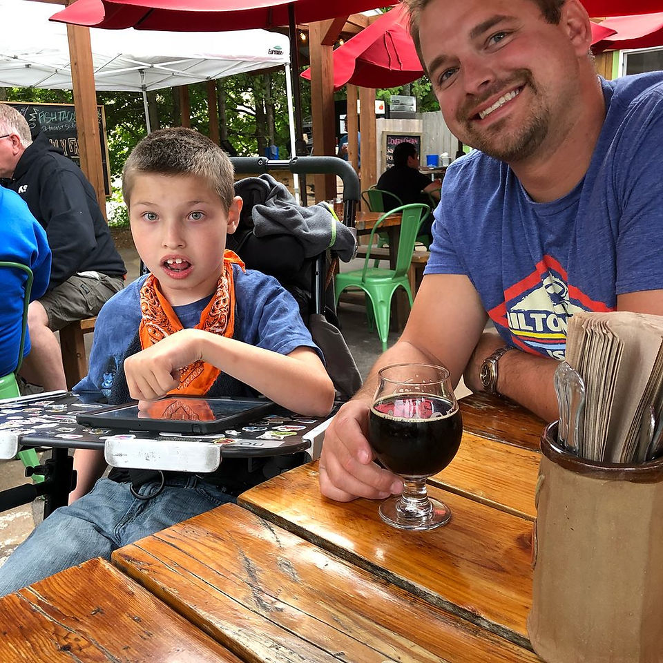 Chris and Mason Mrdutt together 