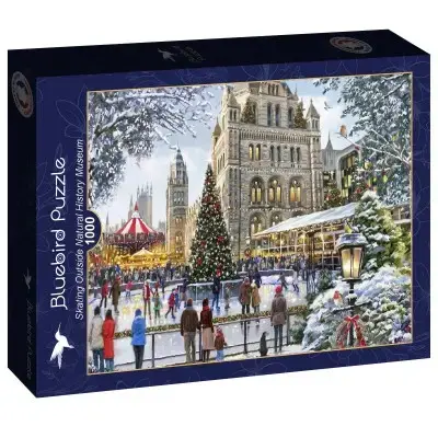 Bluebird - Skating Natural History Museum 1000 Piece Jigsaw Puzzle