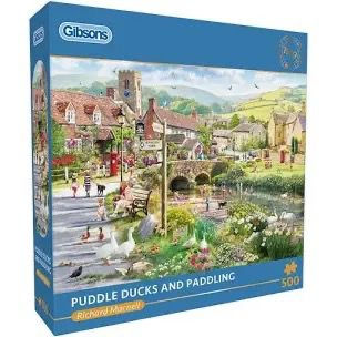 Gibson - Puddle Ducks & Paddling 500 Piece Jigsaw Puzzle