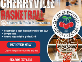 Cherryville Parks and Recreation 2026 Basketball Registration is now open.