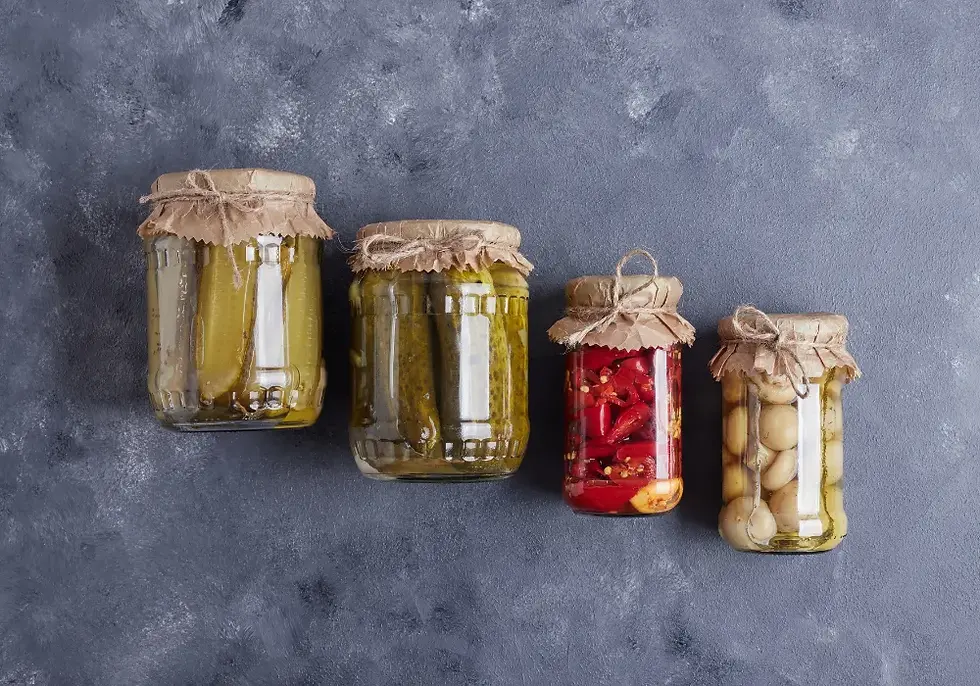 Rigid packaging berupa toples kaca untuk bahan fermentasi