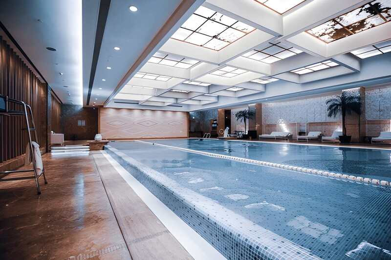 Illustration of High End Apartment Pool Tiling