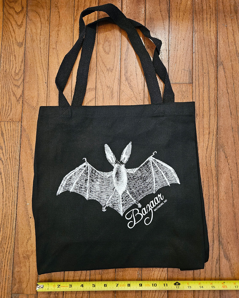 Thumbnail: Bazaar Tote Bag - Bat Design