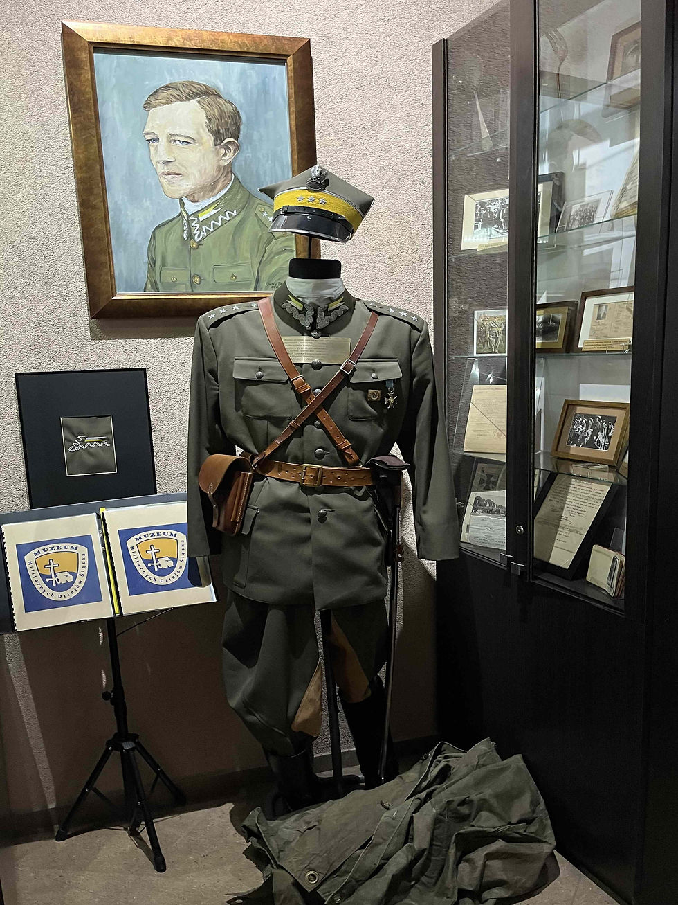 Fragment ekspozycji poświęconej kampanii wrześniowej w Muzeum Militarnych Dziejów Śląska w Pszczynie