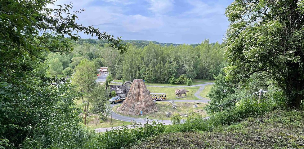 Widok na dolinę dinozaurów