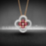 LILAC PENDANT - RHODOLITE