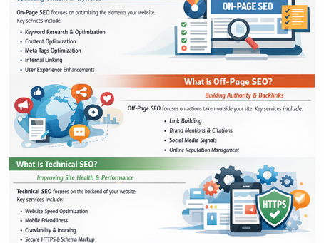 On-Page, Off-Page, and Technical SEO: Services That Matter Most