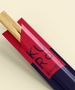 Etude de cas: branding complet du restaurant Kuro Ramen à Toulouse par l'agence Helianthus DesignStudio