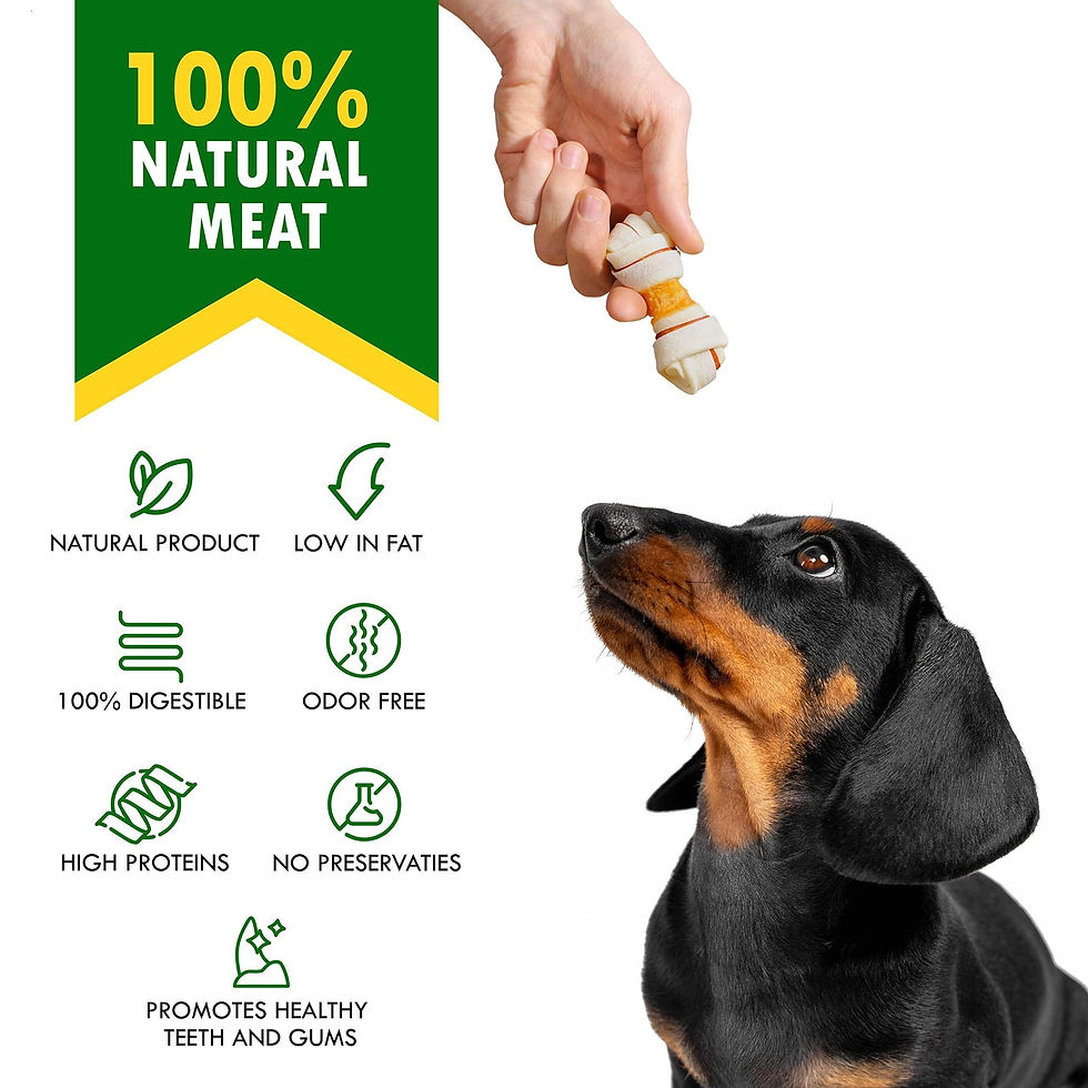 Thumbnail: Dog Rawhide Sticks Wrapped with Chicken Pet Natural Chew Treats Grain Free Snack