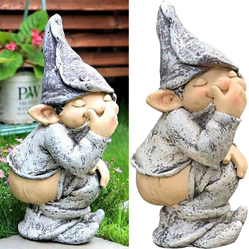 Thumbnail: Naughty Gnome Miniature Figurine