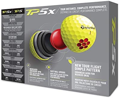 Thumbnail: TaylorMade TP5 & TP5x Golf Balls (White, Yellow, Pix)