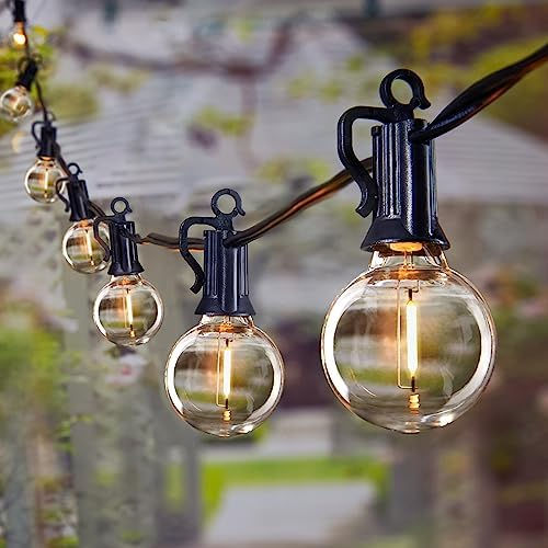 Thumbnail: Outdoor String Lights 60 Feet G40 Globe Patio Lights with 32 Edison Shatterproo