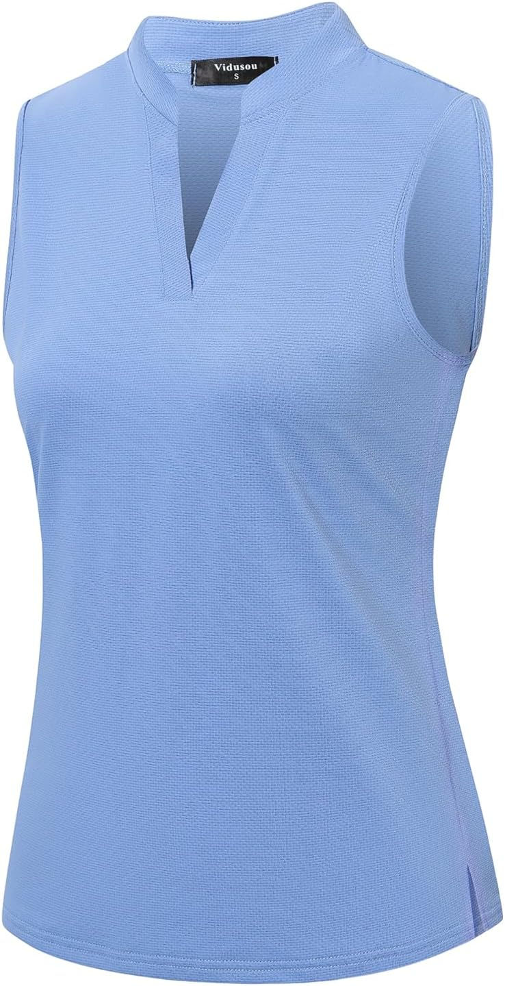 Thumbnail: Womens Sleeveless Golf Polo Shirts Lightweight Tennis Sport Tops