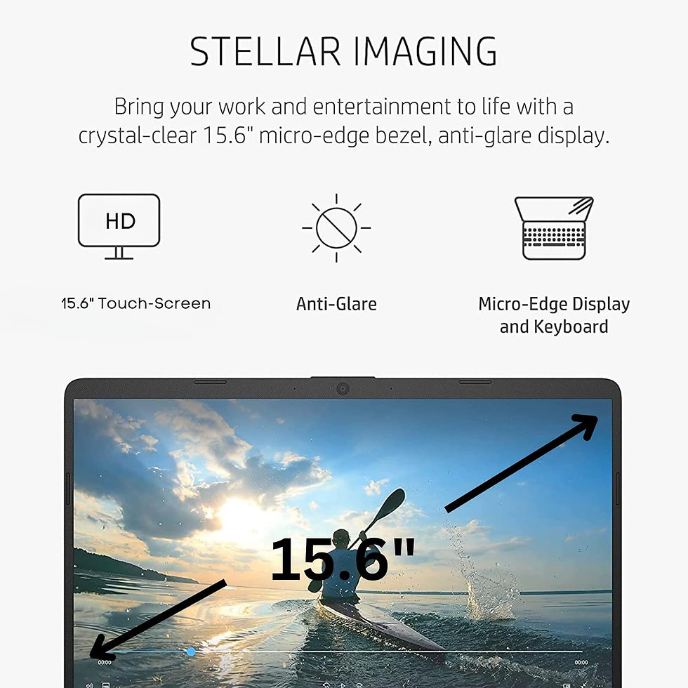 Thumbnail: HP Newest Pavilion 15.6" HD Touchscreen Anti-Glare Laptop, 16GB RAM, 1TB SSD St