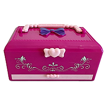 Thumbnail: 35pcs Kids Makeup Kit For Girl, Princess Makeup Toy Real Washable Cosmetic Set 