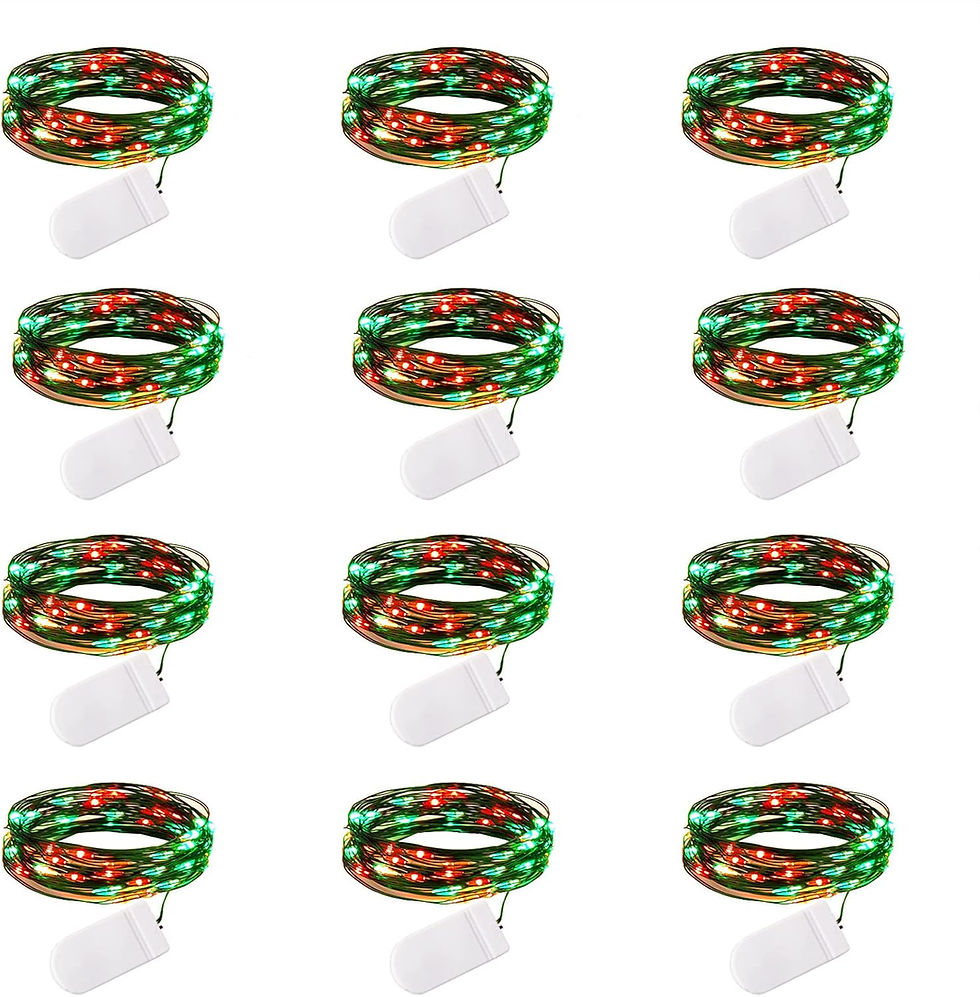 Thumbnail: Brightown 12 Pack LED Fairy Lights Battery Operated String Lights - 7ft 20LED W