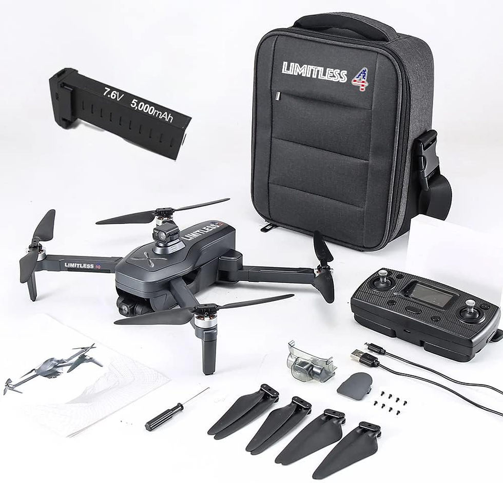 Thumbnail: Drone X Pro LIMITLESS 4S Camera Drone for Adults - GPS 4K UHD Drones with Obsta