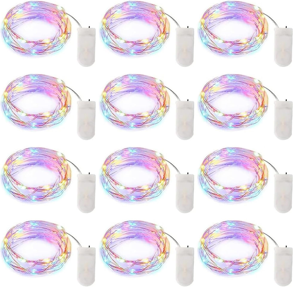 Thumbnail: Brightown 12 Pack LED Fairy Lights Battery Operated String Lights - 7ft 20LED W