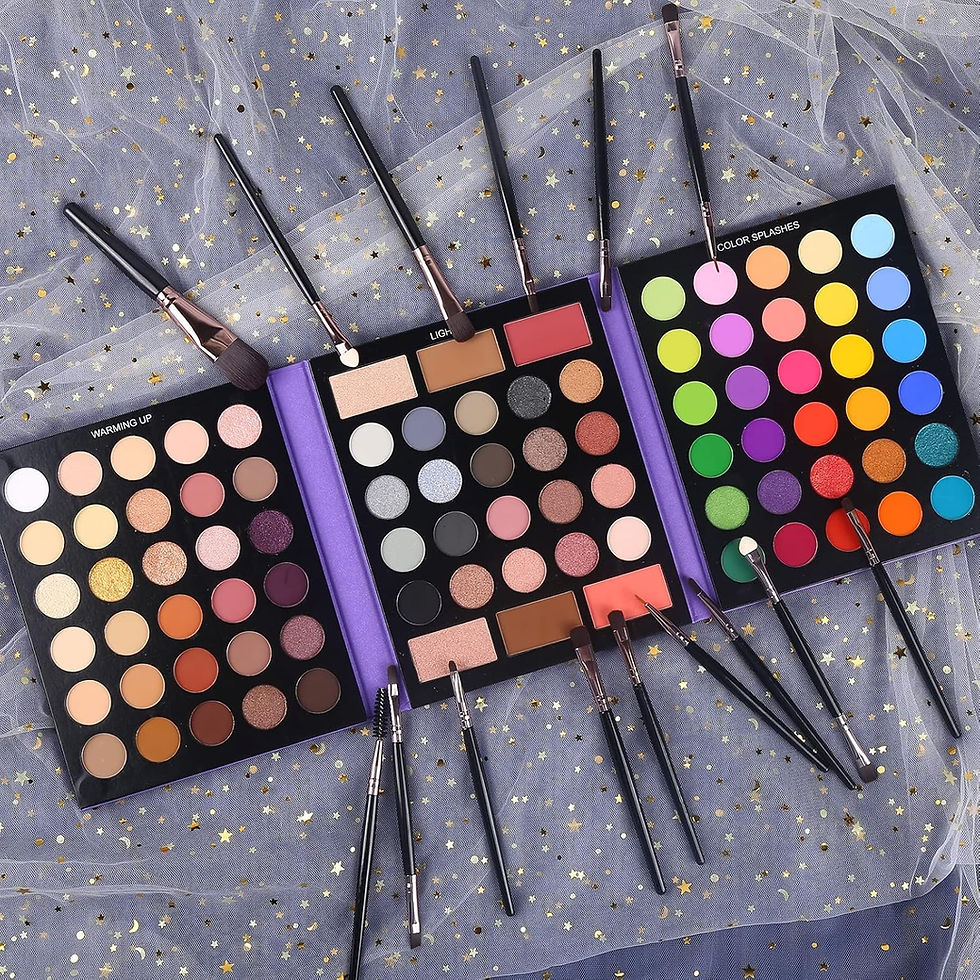 Thumbnail: UCANBE Eyeshadow Palette with 15Pcs Brushes Makeup Set, Pigmented 86 Colors Mak