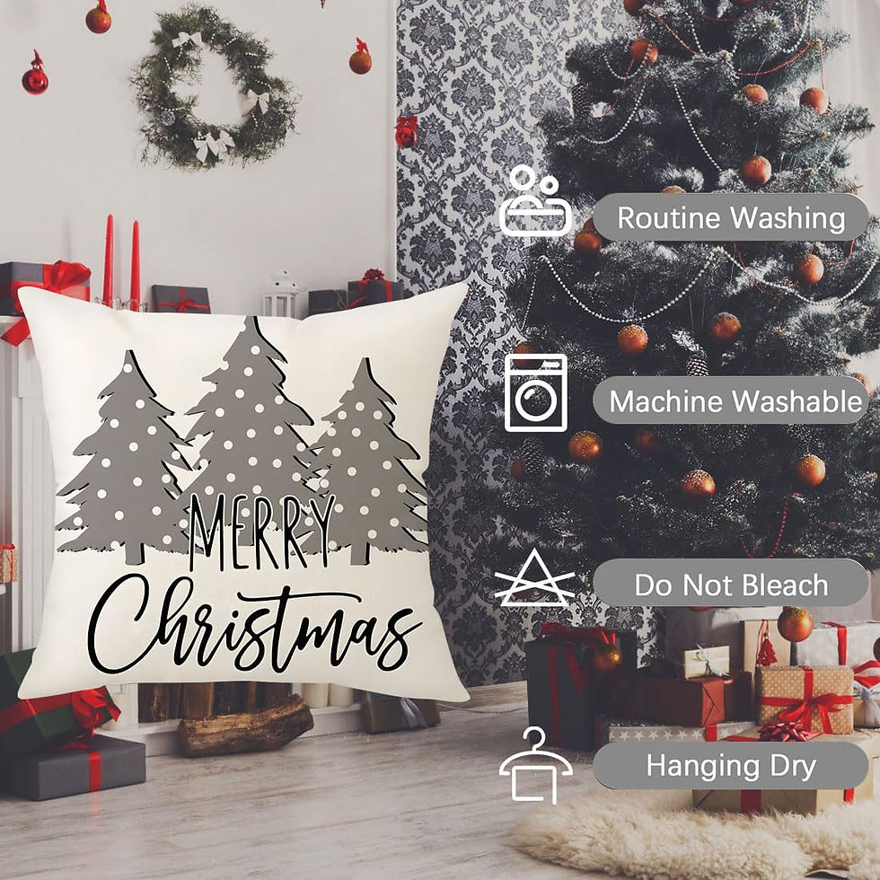 Thumbnail: PSDWETS Christmas Pillow Covers 18x18 Set of 4 Christmas Decorations Snowman De