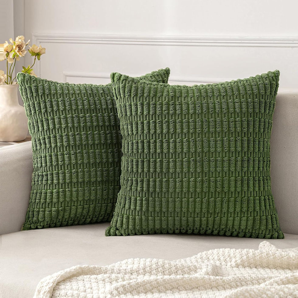 Thumbnail: MIULEE Pack of 2 Corduroy Decorative Throw Pillow Covers 18x18 Inch Soft Boho S