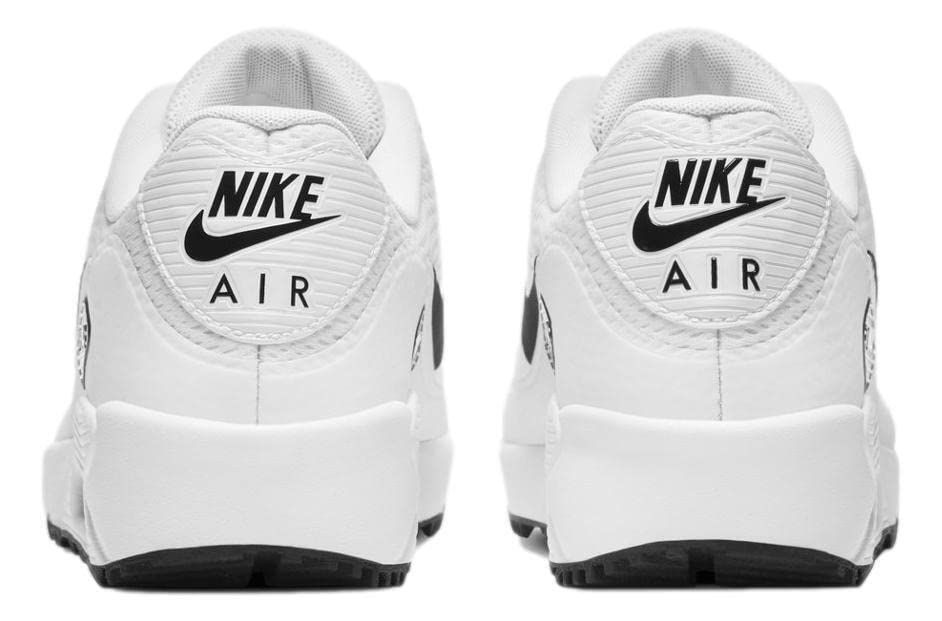 Thumbnail: Nike Men's Air Max 90 G Spikeless Golf Shoes, White/Black, 7.5
