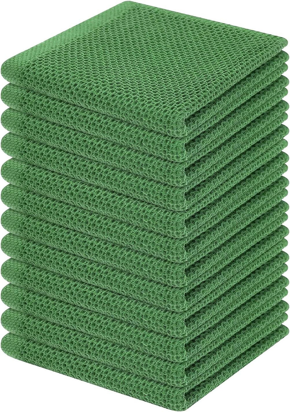 Thumbnail: Homaxy 100% Cotton Waffle Weave Kitchen Dish Cloths, Ultra Soft Absorbent Quick