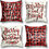 Thumbnail: Christmas Decorations Christmas Pillow Covers 18x18 Inches Set of 4 Farmhouse B
