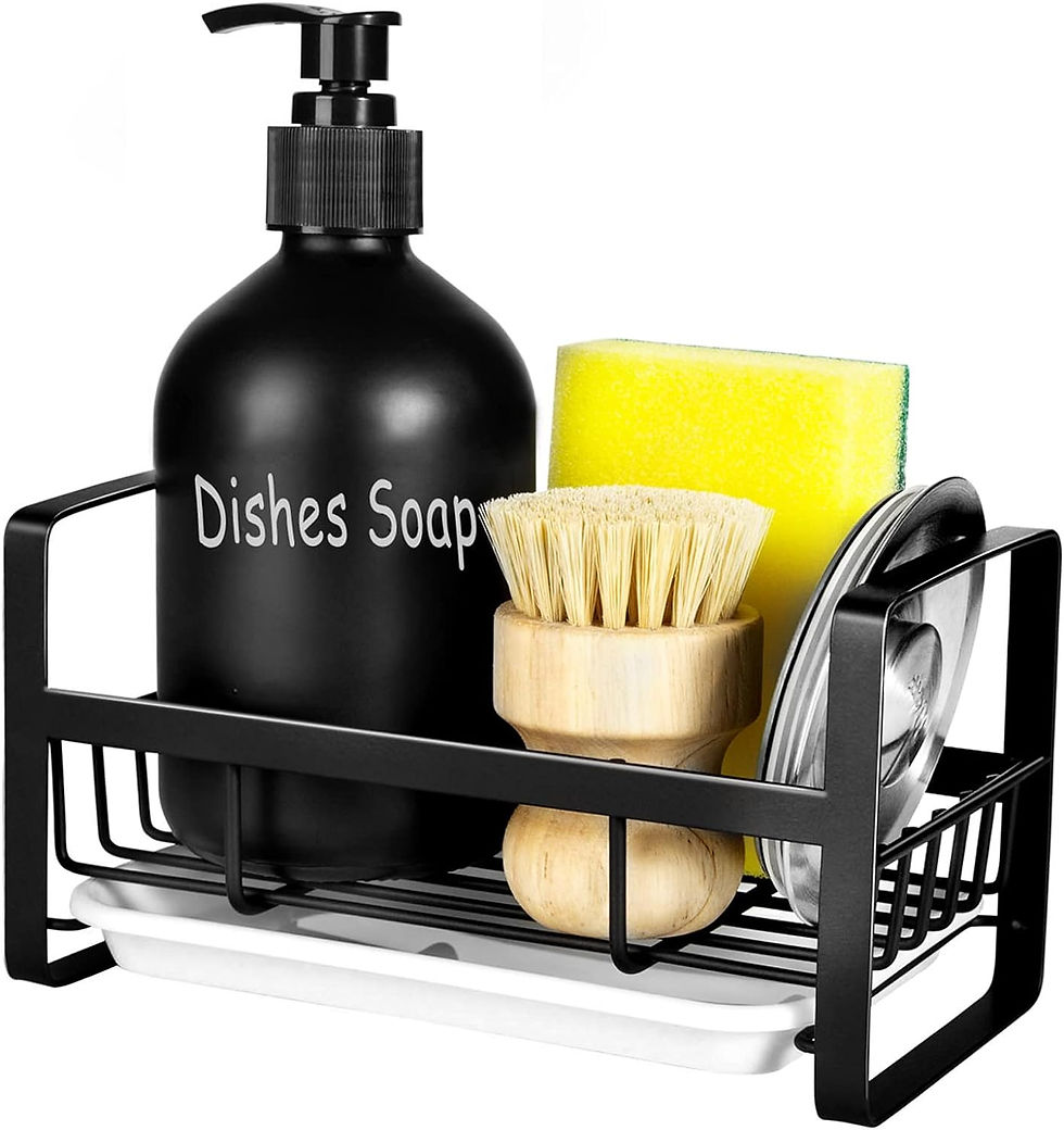Thumbnail: Sponge Holder for Kitchen Sink- Stainless Steel Kitchen Sink Caddy for Organizi
