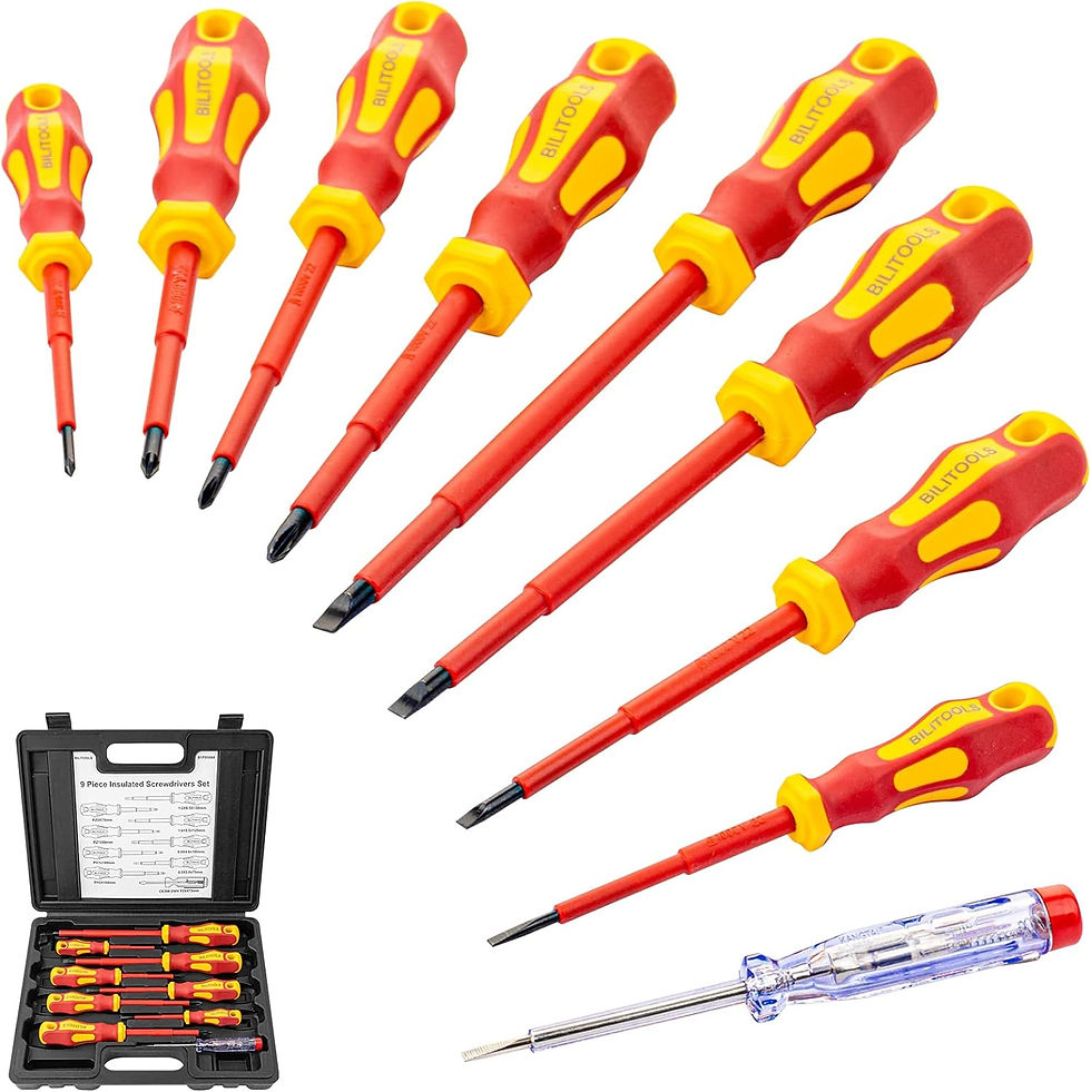 BILITOOLS Insulated Screwdriver & Pliers Set, 1000V Electrical Tools for Electr