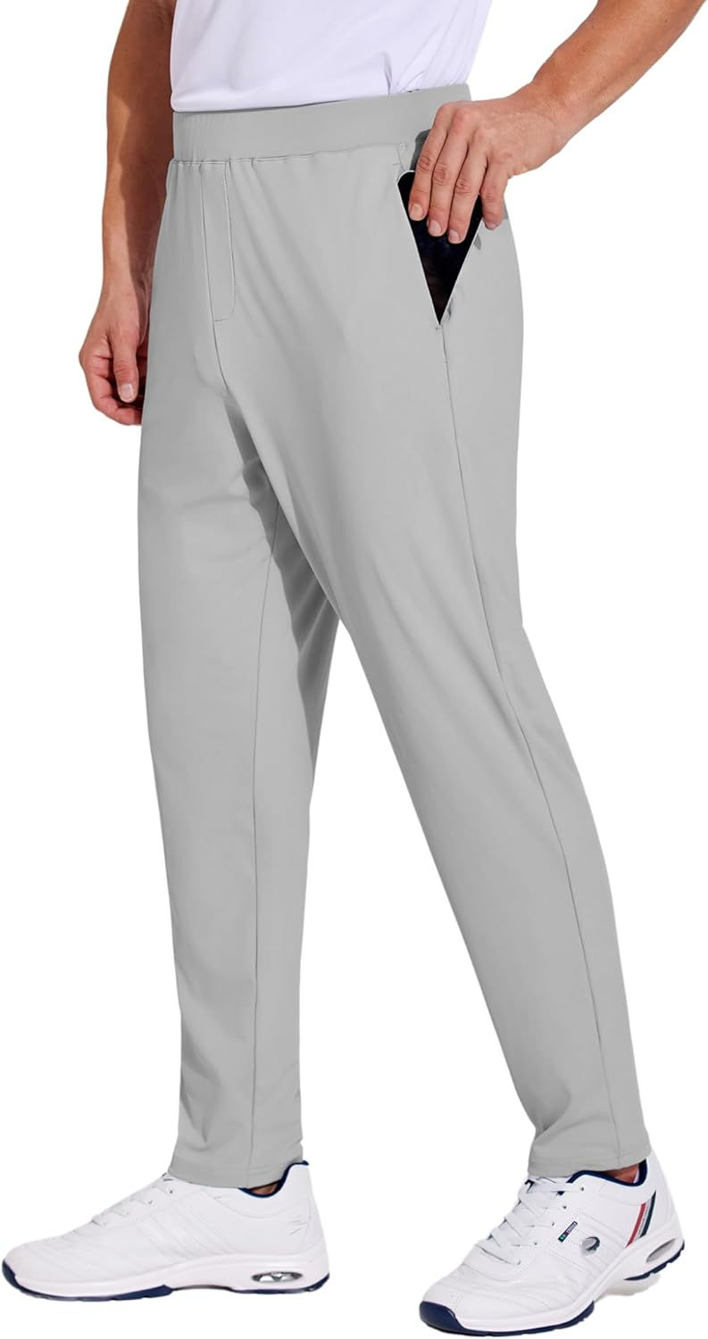 Thumbnail: PINSPARK Men's Golf Pants Stretch Lightweight Quick Dry Pants UPF50+ Elastic Wa