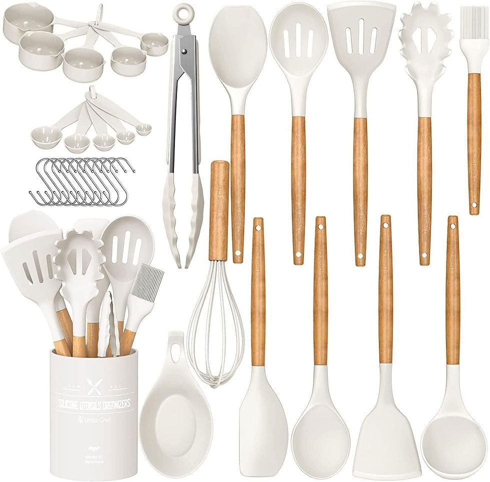 Thumbnail: Umite Chef Kitchen Cooking Utensils Set, 33 pcs Non-Stick Silicone Cooking Kitc