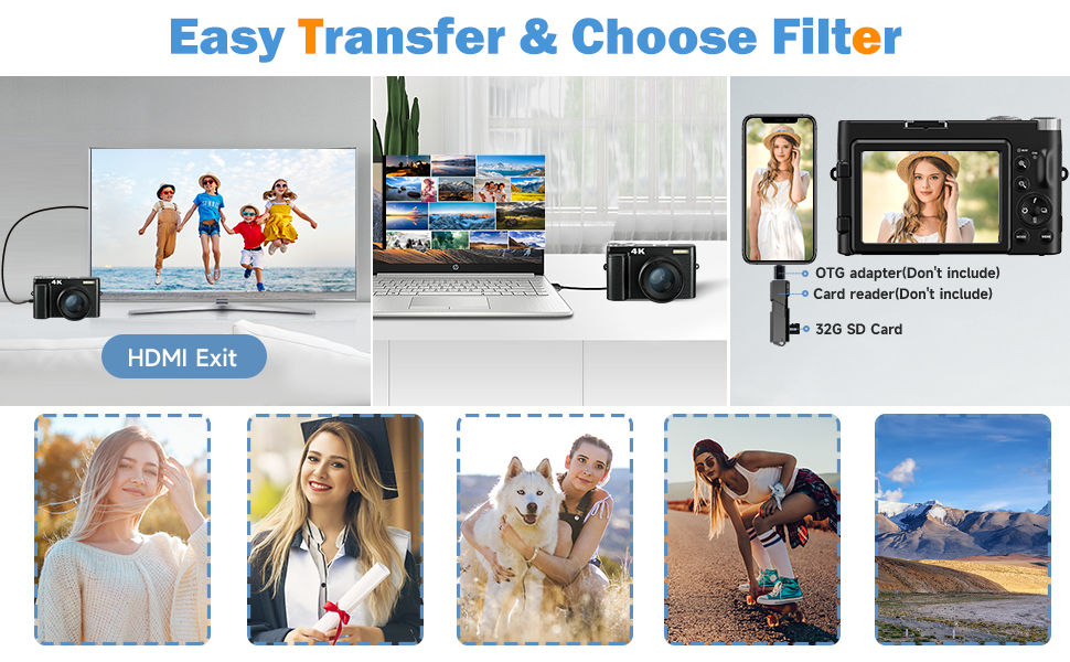 Thumbnail: 4K Digital Camera for Photography and Video Autofocus Anti-Shake, 48MP Vlogging