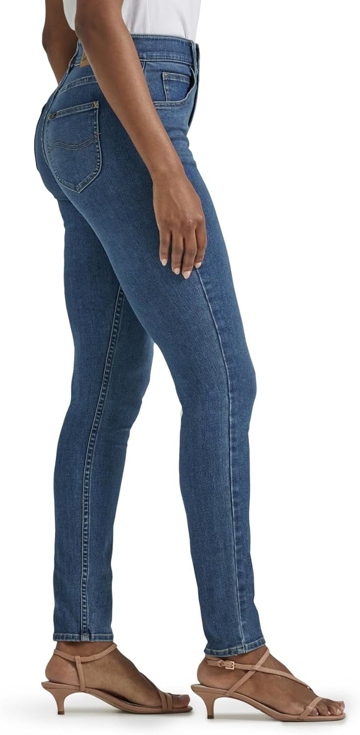Thumbnail: Lee womens Ultra Lux Comfort With Flex Motion High Rise Skinny Jean