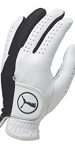 Thumbnail: PUMA Golf Men's Flexlite Golf Glove (Bright White-Monaco Blue, Medium, Left Han