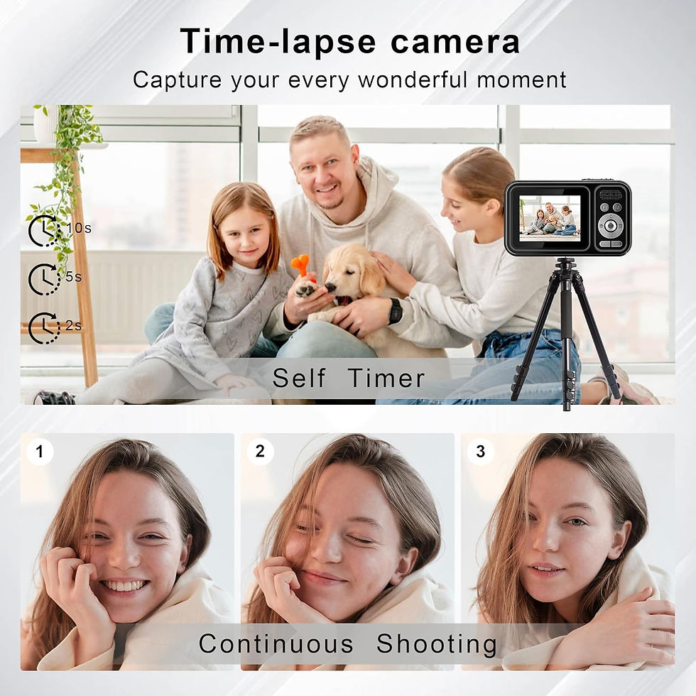 Thumbnail: Digital Camera, Autofocus 48MP Point and Shoot Digital Camera, FHD 1080P Vloggi