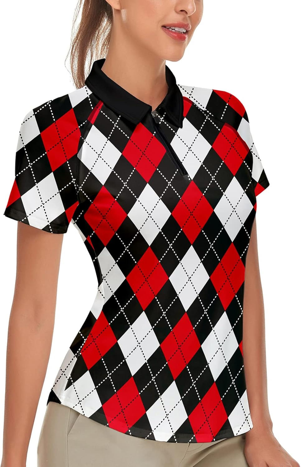 Thumbnail: Soneven Women's Short Sleeve Golf Shirt Moisture Wicking Athletic Golf Polo Shi