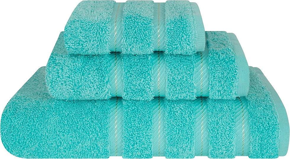 Thumbnail: American Soft Linen Luxury 6 Piece Towel Set, 2 Bath Towels 2 Hand Towels 2 Was