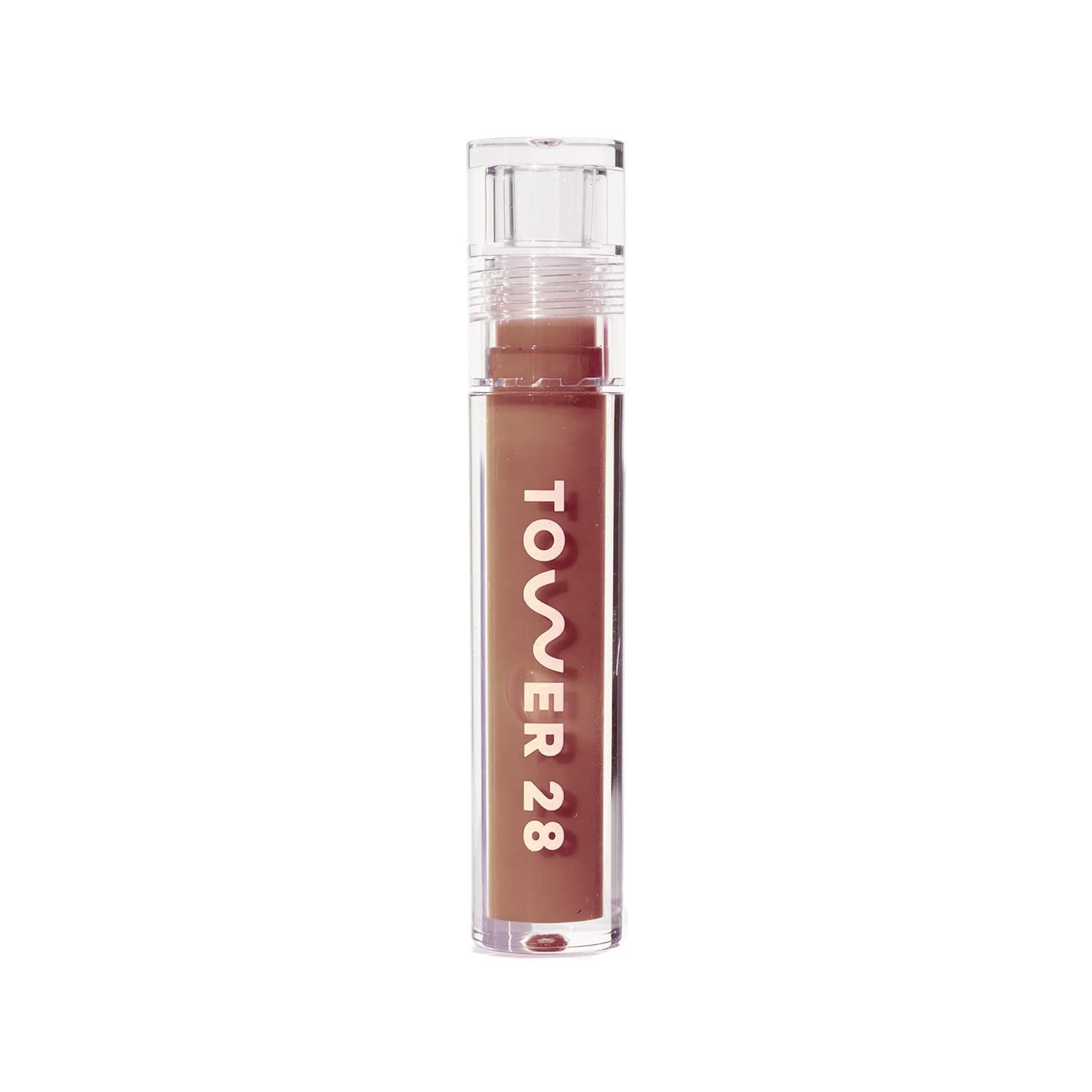 Tower 28 ShineOn Lip Jelly, CHILL, Non-Sticky Lip Gloss, Clear Vegan Lip Gloss,