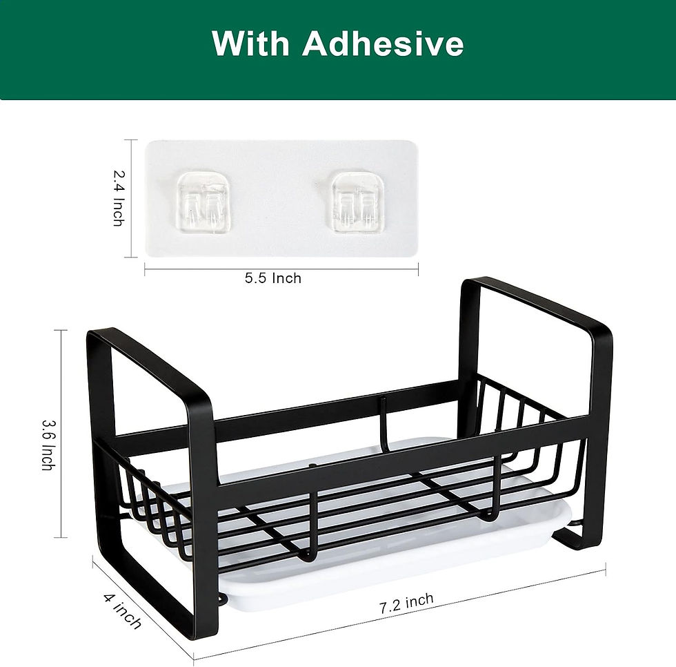 Thumbnail: Sponge Holder for Kitchen Sink- Stainless Steel Kitchen Sink Caddy for Organizi
