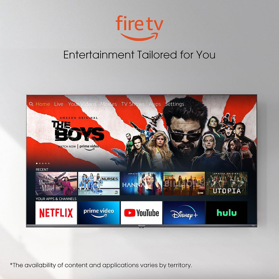 Thumbnail: Hisense 75-Inch Class U6HF Series ULED 4K UHD Smart Fire TV (75U6HF, 2024) - QL