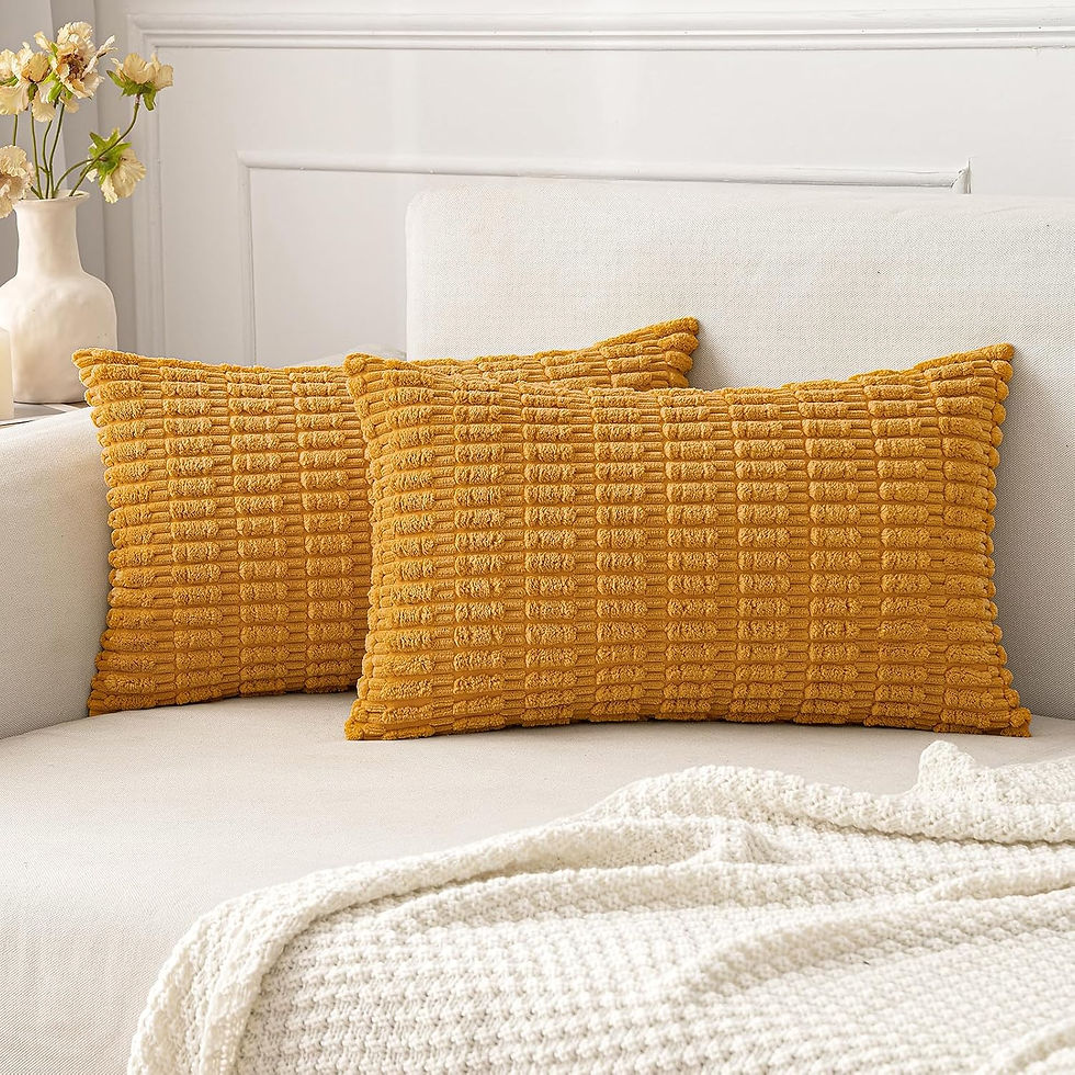 Thumbnail: MIULEE Pack of 2 Corduroy Decorative Throw Pillow Covers 18x18 Inch Soft Boho S