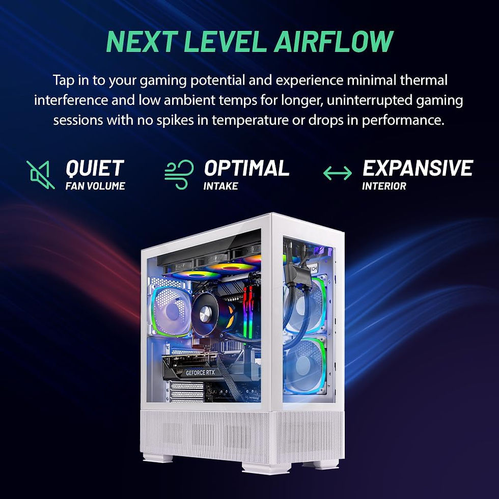 Thumbnail: Skytech Gaming Azure Gaming PC, Intel i7 13700F 2.1 GHz, RTX 4070 Ti, 1TB NVME,